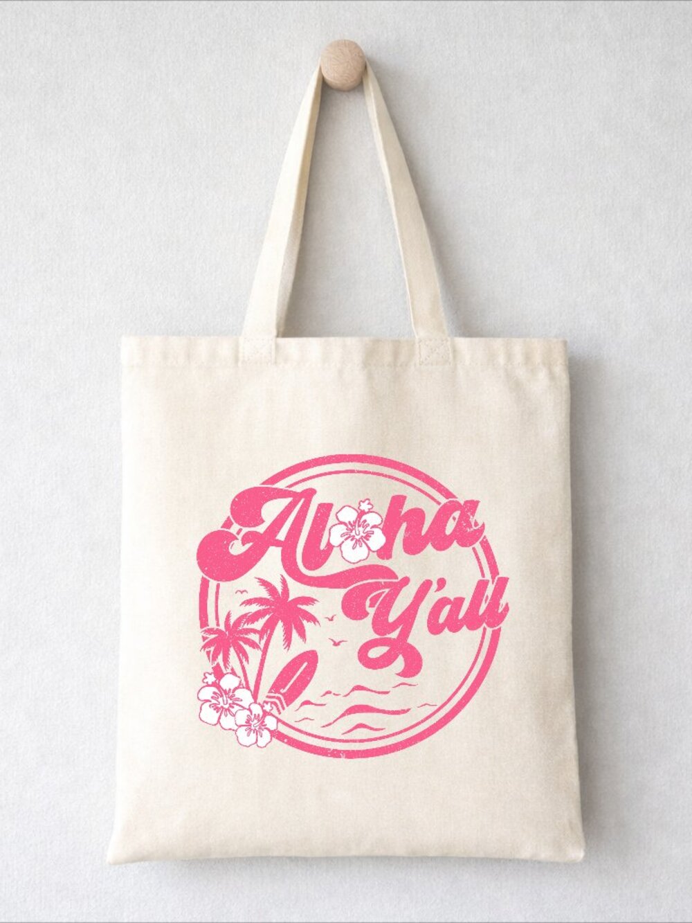 Aloha Y'all Hawaii Summer Tote Bag